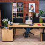 long office desk