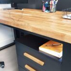 oak desk with drawers