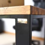 wood and metal furniture