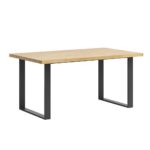 Loft, industrial table made of wood and metal