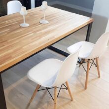 table with oak top