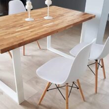 table with white legs