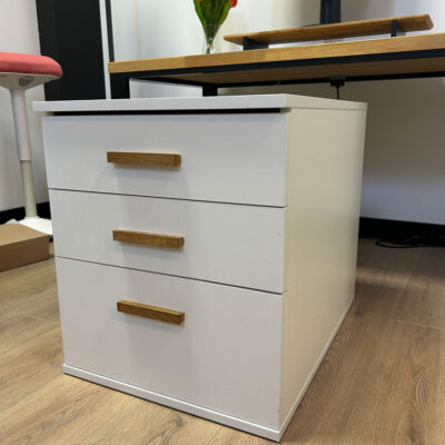 White cabinet with drawers