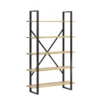 Fashionable bookcase for office or study with 5 shelves