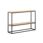 Console made of wood and metal in loft style