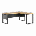 biurko narożne do eleganckiego gabinetu