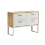 White dresser with drawers. Lat. 110cm