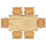 Klasyczny stół z drewnianym blatem 160x90 cm