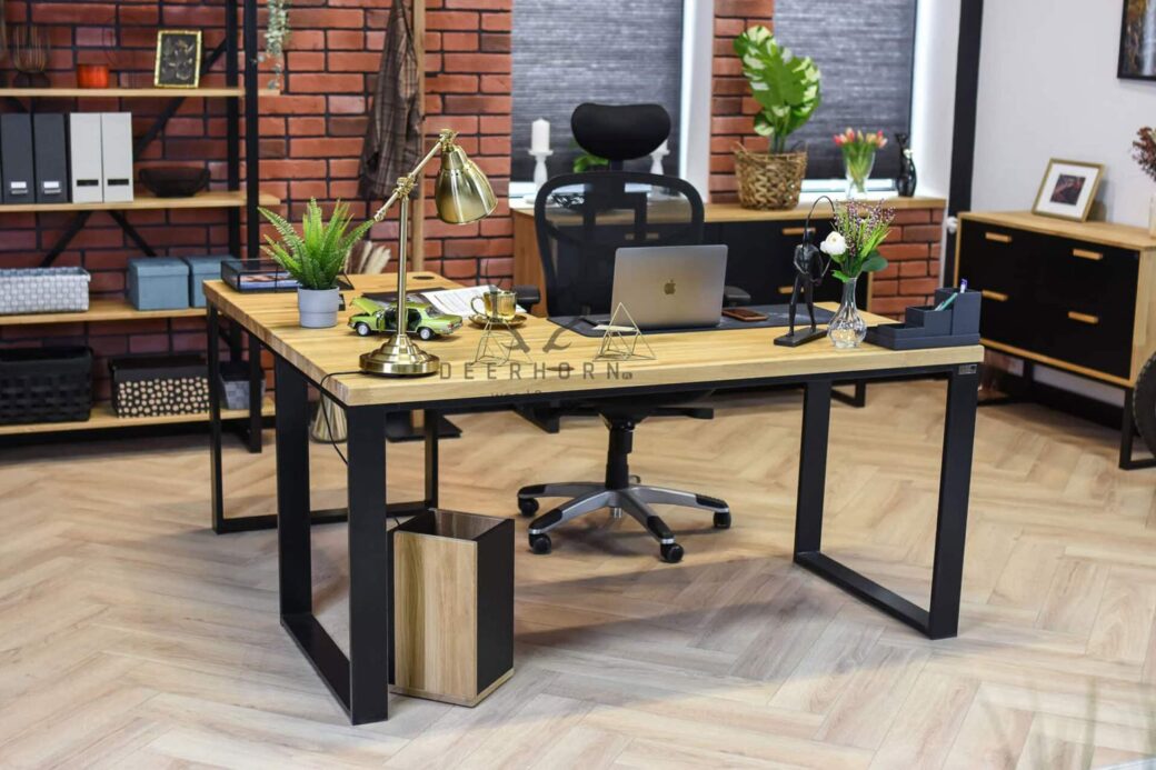 industrial corner desk