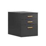 Black mobile container with drawers Loft Office