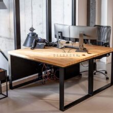 desks with wooden tops