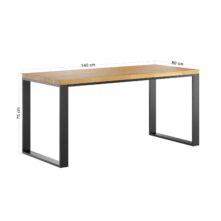 black loft desk