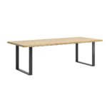 Table with wooden top 250x100cm for eight people