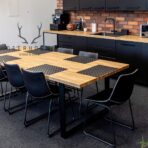 table with wooden top