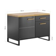 coffee machine cabinet black