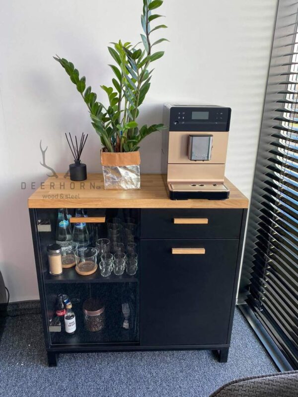 loft coffee maker cabinet