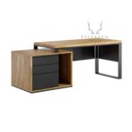 desks with wooden tops