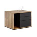 desk with wooden top