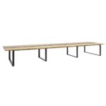 Record conference table with wooden top 600x150cm