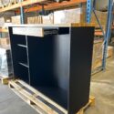 reception counter black