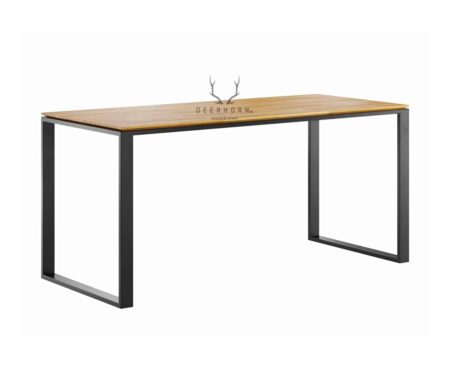 desk-with-wooden-top-slim desk with wooden top loft