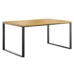 Double desk with wooden top 160x100cm