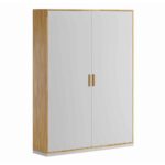White loft style file cabinet. Width 118cm
