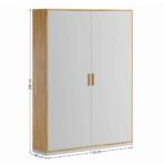 biała szafa gabinetowa