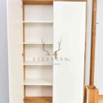 white loft closet