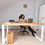 white desk