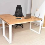 white loft desk