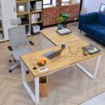 corner wooden desk