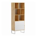 White loft bookcase for books or binders Loft Office Plus