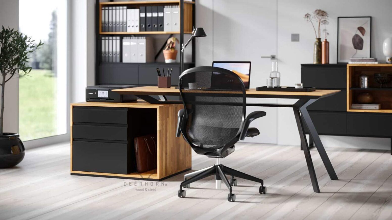 desk_premium_on_bevel_legs premium desk on slanted legs