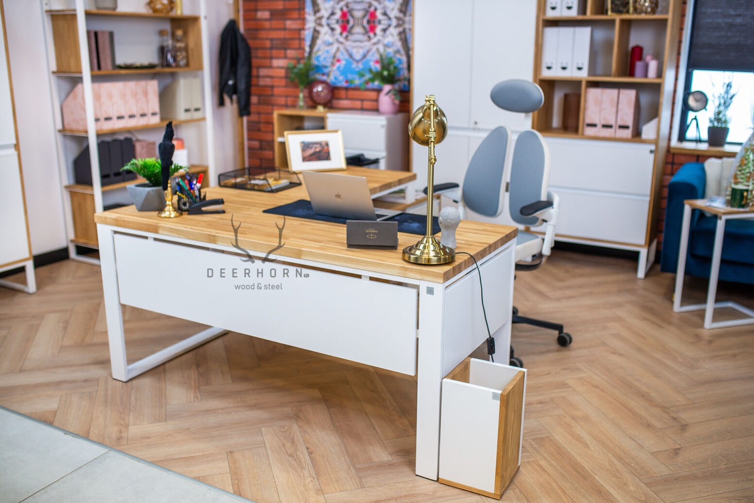 desk_of_environmental_surveys white corner desk