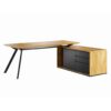 Future active style 180x70 wood and metal corner desk
