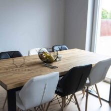 frewn and metal table