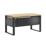 Loft desk 140x70cm with wooden top and blends