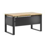 Loft desk 140x70cm with wooden top and blends