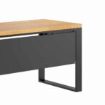 desk with blend covers