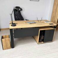 desk with loft drawers