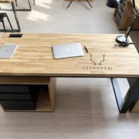 wood and metal furniture