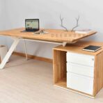 white desks