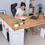white loft desk