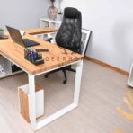 white corner desk