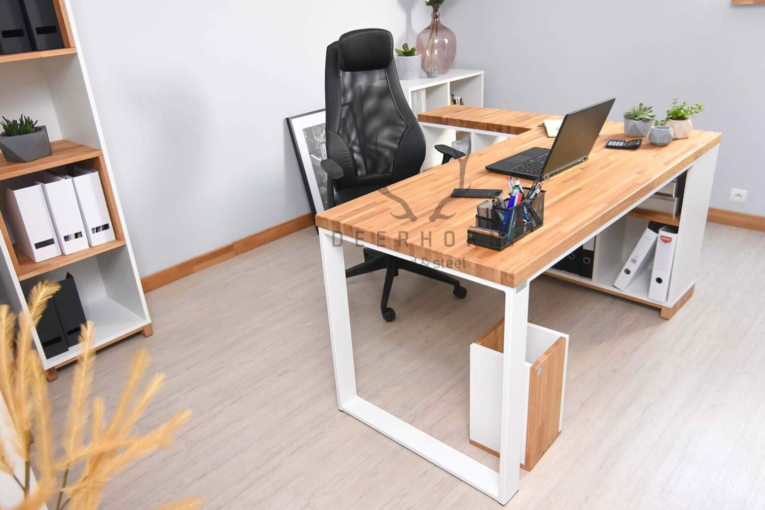 desk_white white loft desk