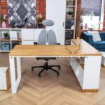 white corner desk