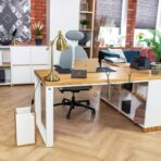 oak loft desk scandinavian