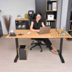 electrically adjustable desk