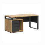 Desk with wooden top "loft office plus" Short